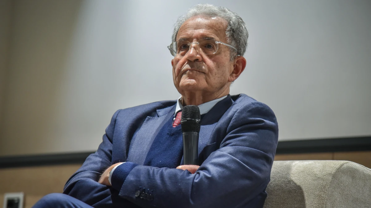 L’ex presidente del Consiglio Romano Prodi (foto Ansa)