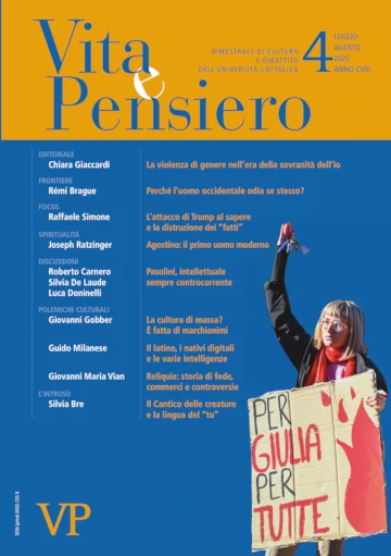 Copertina del numero di luglio-agosto 2025 della rivista “Vita e Pensiero”