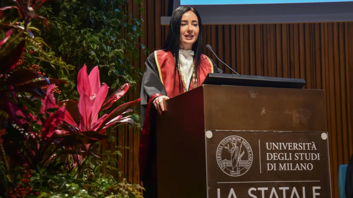 Marina Brambilla, rettrice dell’università Statale di Milano, parla all'inaugurazione dell'anno accademico 2024/2025
