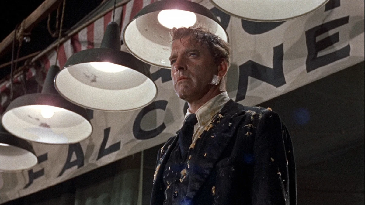 Burt Lancaster nei panni di Elmer Gantry, protagonista del film “Il figlio di Giuda” di Richard Brooks (1960)