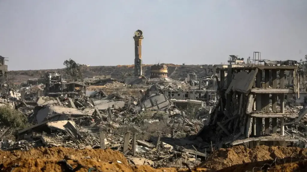 Gaza City, 11 ottobre 2025 (Ansa)