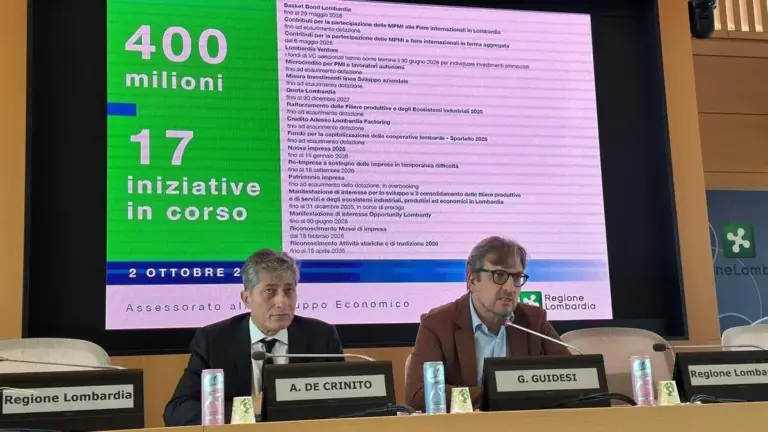 Regione Lombardia. Mezzo miliardo di euro per le imprese
