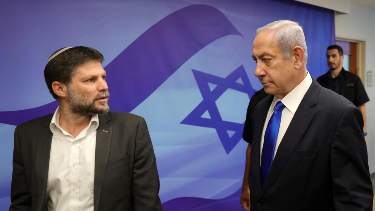 Benjamin Netanyahu con Bezalel Smotrich