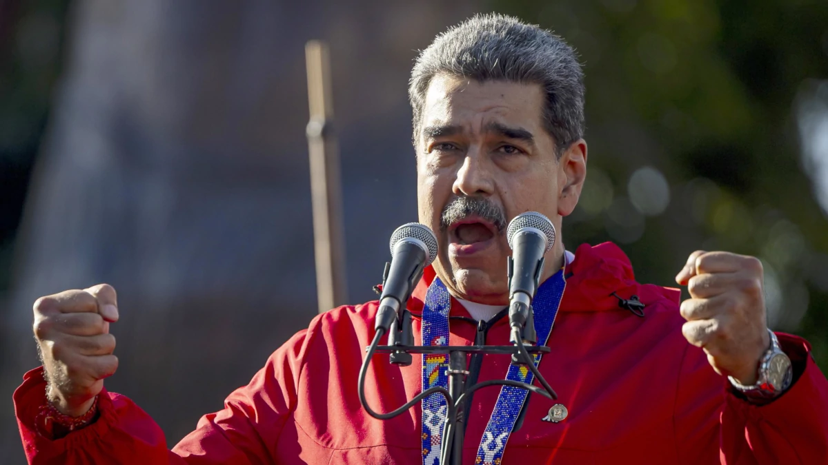 Il presidente dittatore del Venezuela Nicolás Maduro (foto Ansa)