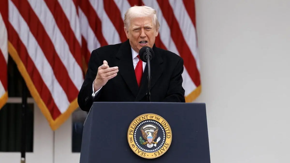 Il presidente degli Stati Uniti Donald Trump, Washington, 25 novembre 2025 (Ansa)