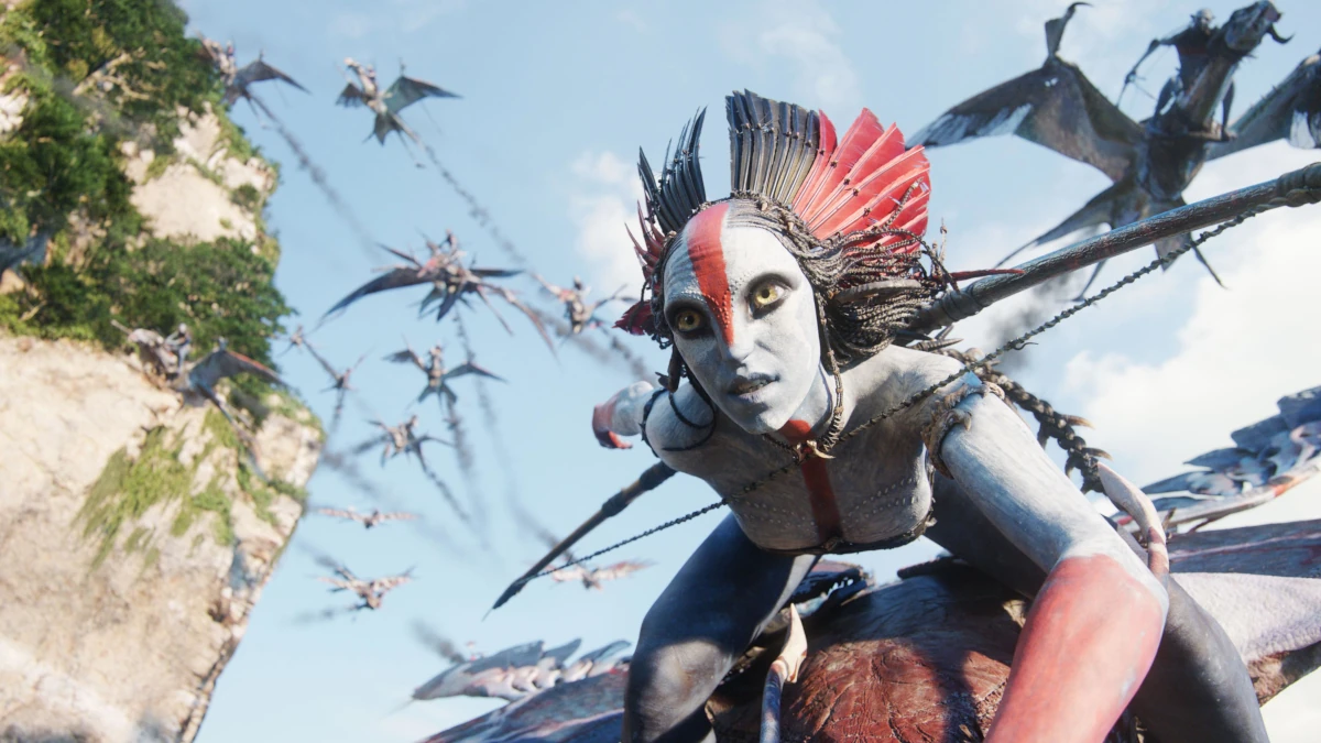 Fotogramma del film “Avatar - Fuoco e cenere” di James Cameron