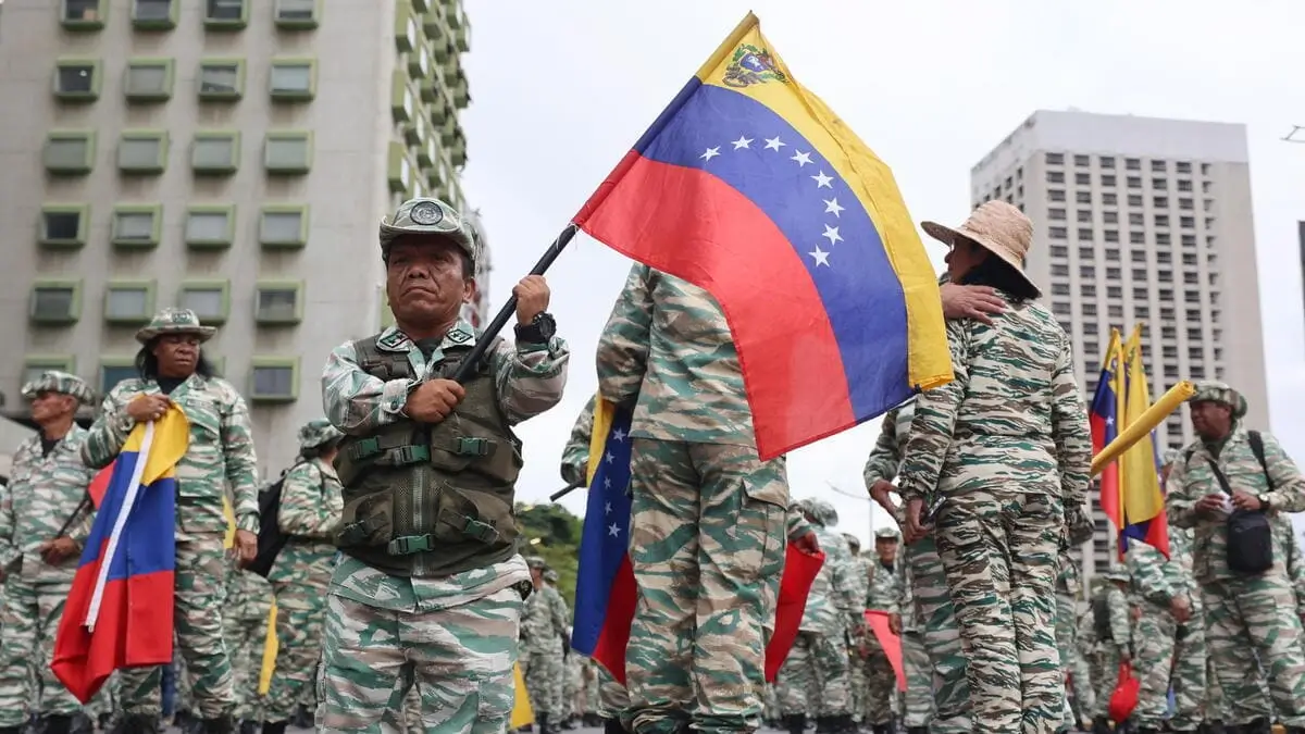 Manifestazione pro regime a Caracas, in Venezuela