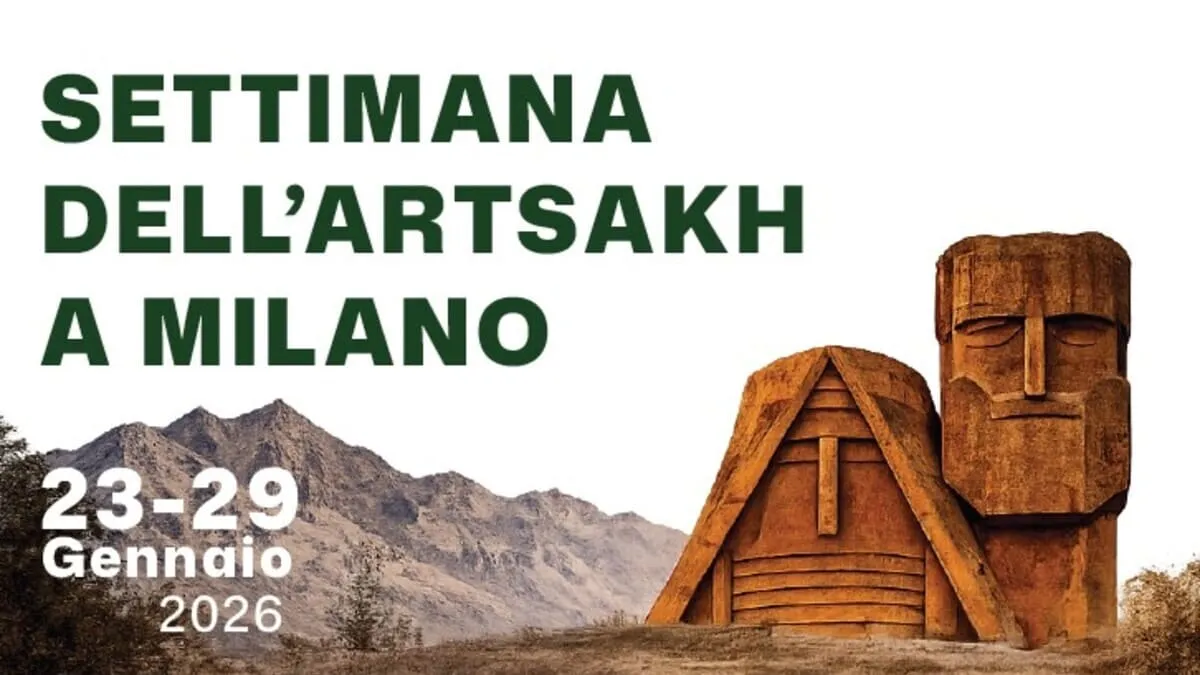 Il volantino dell'evento sull'Artsakh a Milano