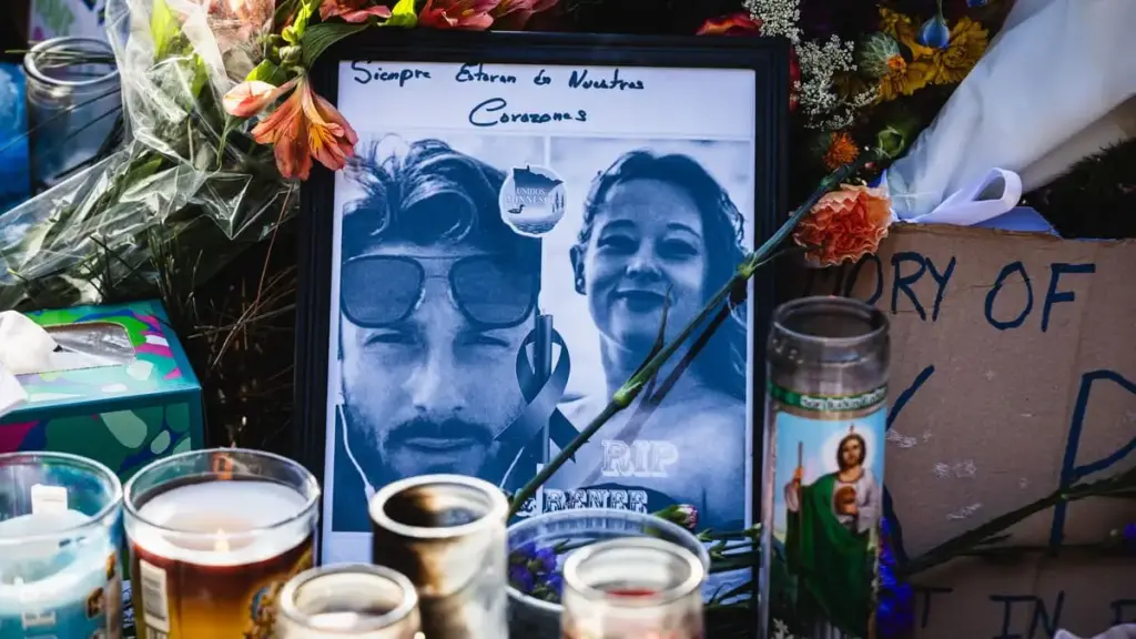 Un fotomontaggio di Alex Pretti e Renée Good, uccisi quest'anno dagli agenti dell'Ice a Minneapolis