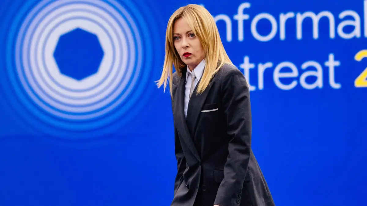 La presidente del Consiglio Giorgia Meloni, in occasione del vertice informale dei leader UE sulla competitività, Alden Biesen (Belgio), 12 febbraio 2026 Europa