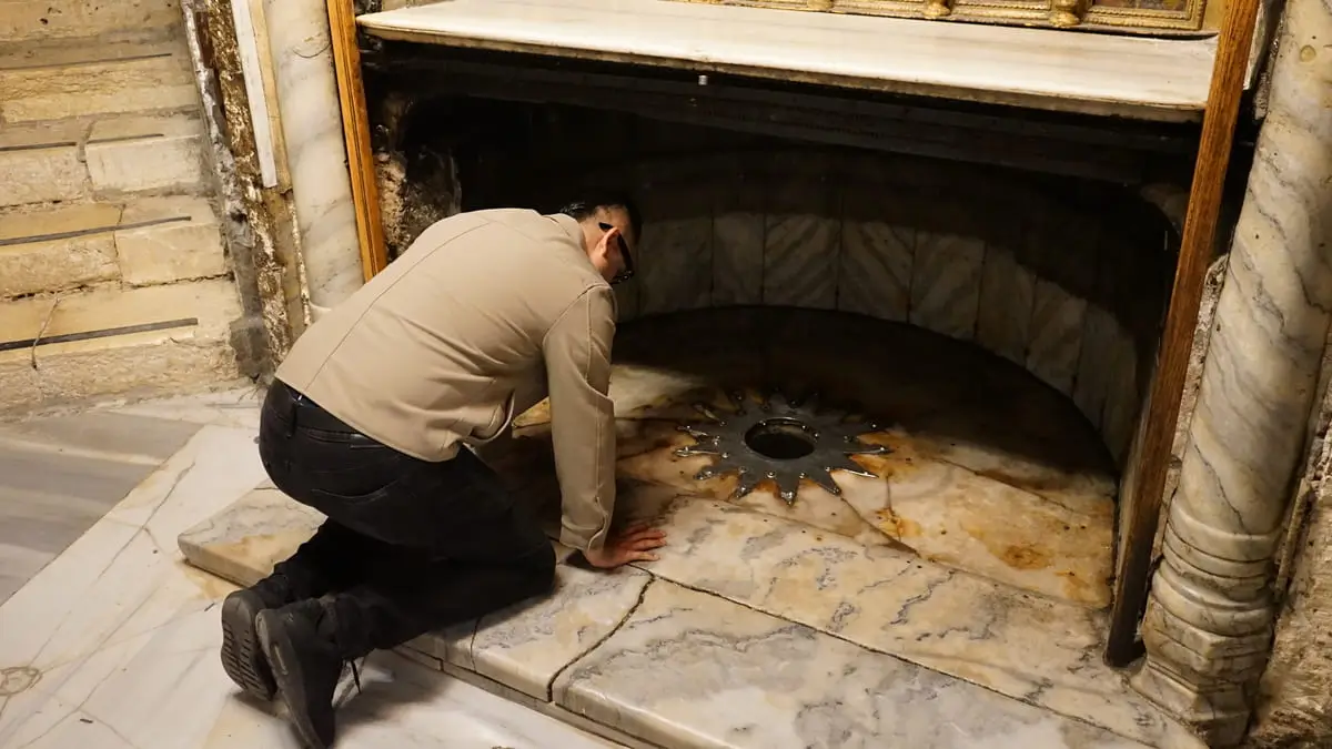 Grotta della natività, Betlemme, 14 febbraio 2026