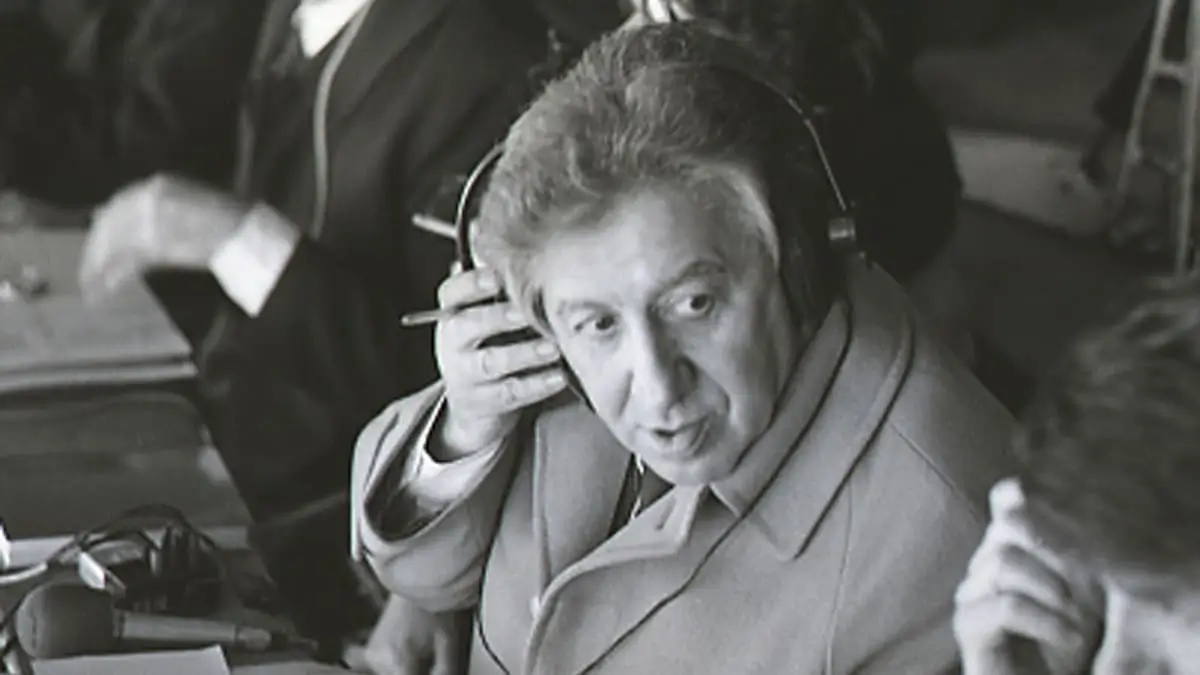 Il radiocronista Enrico Ameri.