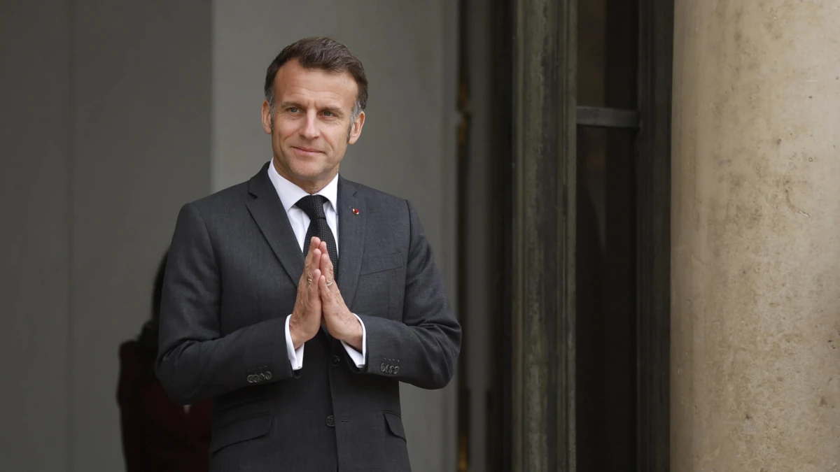 Il presidente francese Emmanuel Macron (foto Ansa)