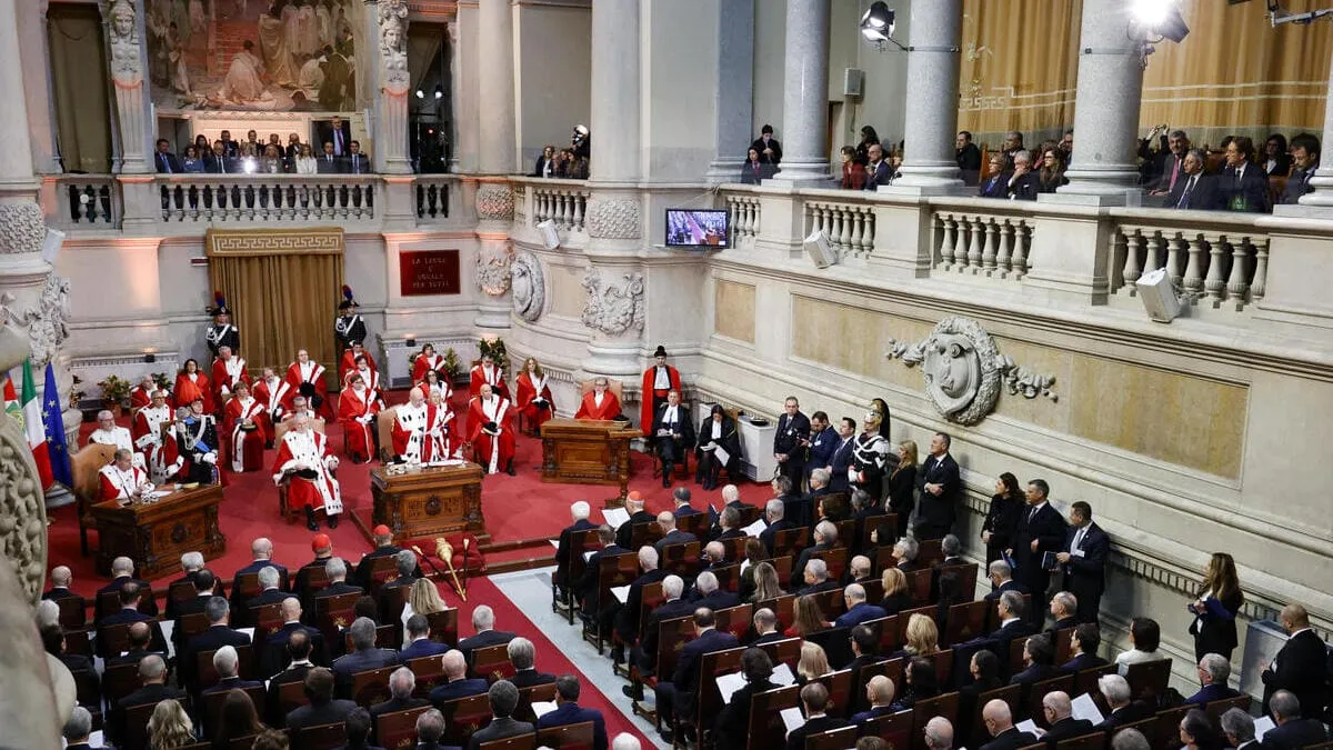 Cerimonia d’inaugurazione dell’anno giudiziario della Corte suprema di Cassazione, Roma, 30 gennaio 2026 (foto Ansa)