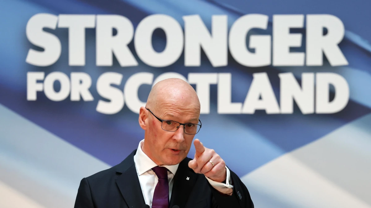 John Swinney, attuale primo ministro della Scozia, affiliato allo Scottish National Party (Snp) come tutti i suoi predecessori degli ultimi vent’anni (foto Ansa)