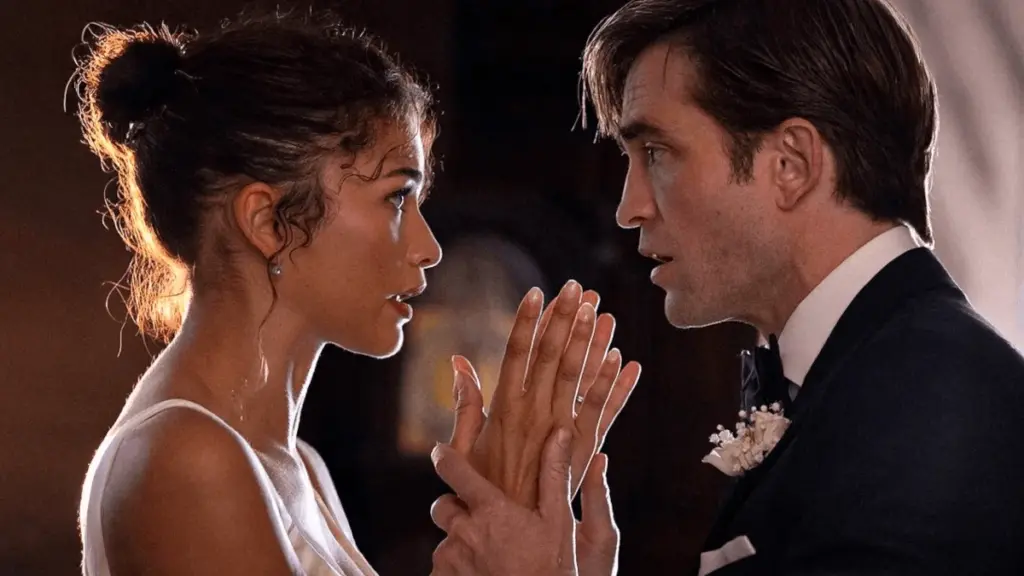 Fotogramma del film “The Drama - Un segreto è per sempre” di Kristoffer Borgli con Zendaya e Robert Pattinson