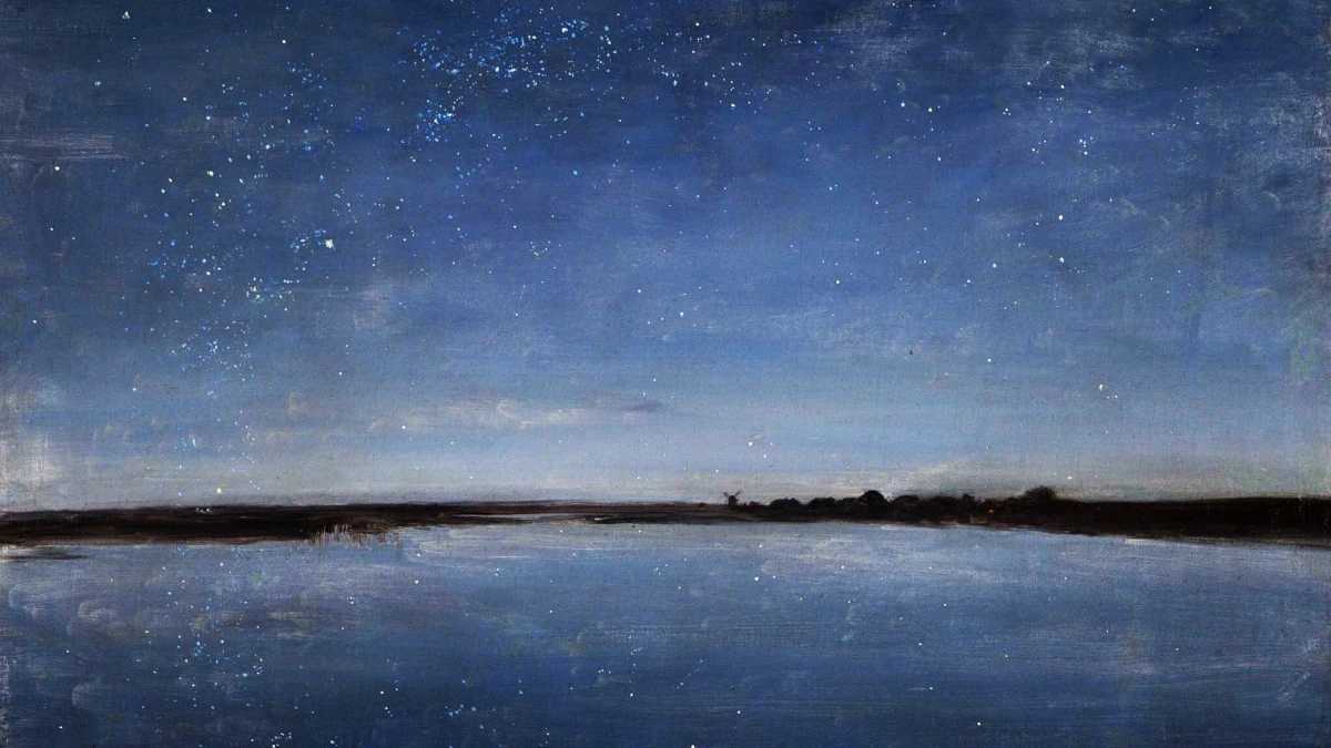 Józef Chełmoński, “Notte stellata” (particolare), 1888