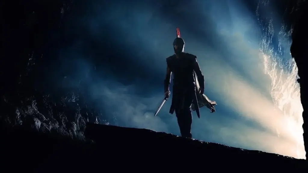 In una scena del film &ldquo;Odissea&rdquo; di Christopher Nolan, Odisseo entra nella grotta di Polifemo