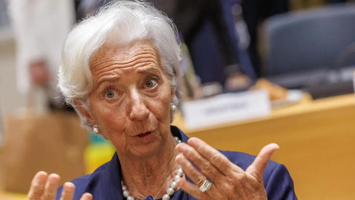 La presidente della Bce Christine Lagarde (Foto Ansa)