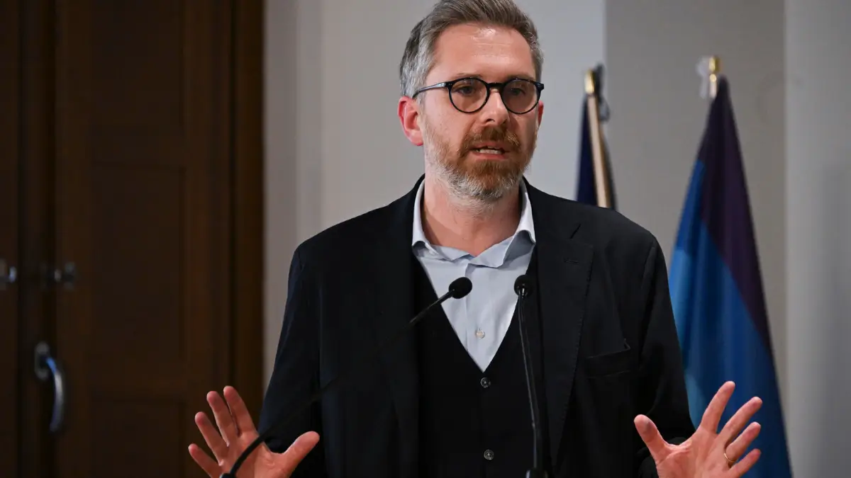 Il sindaco di Bologna, Matteo Lepore, in occasione dell'iniziativa sulla sicurezza e la prevenzione nella sede del Partito Democratico, Roma, 05 marzo 2026