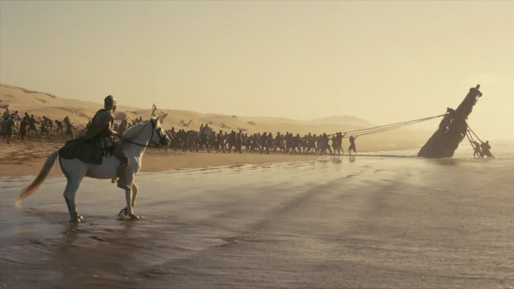 Fotogramma del film “Odissea” di Christopher Nolan