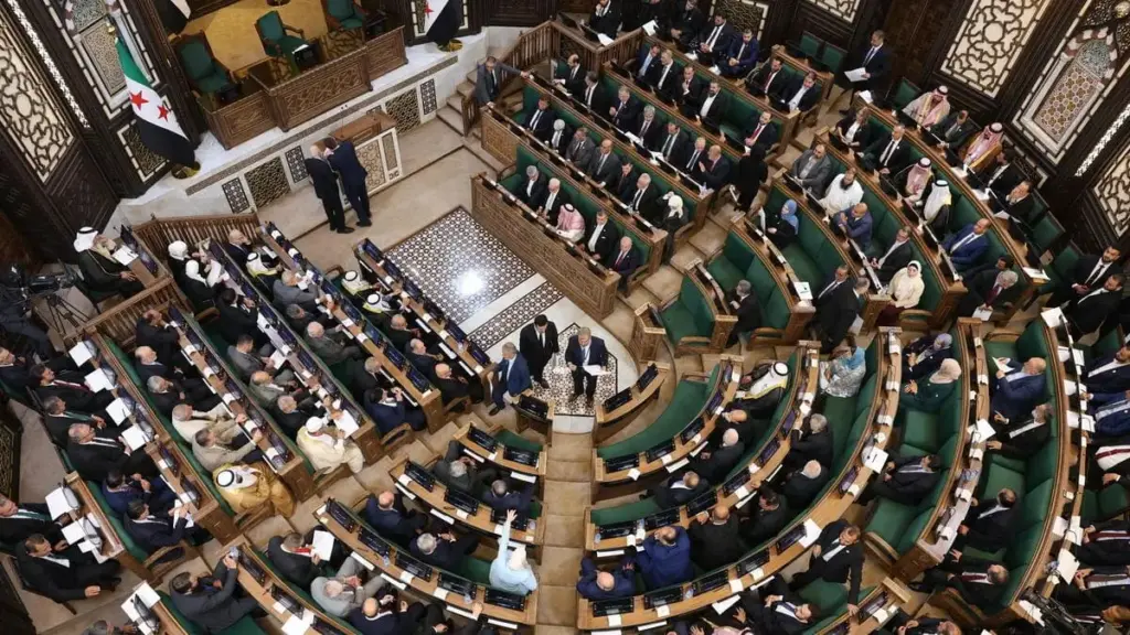 Riunione del Parlamento siriano