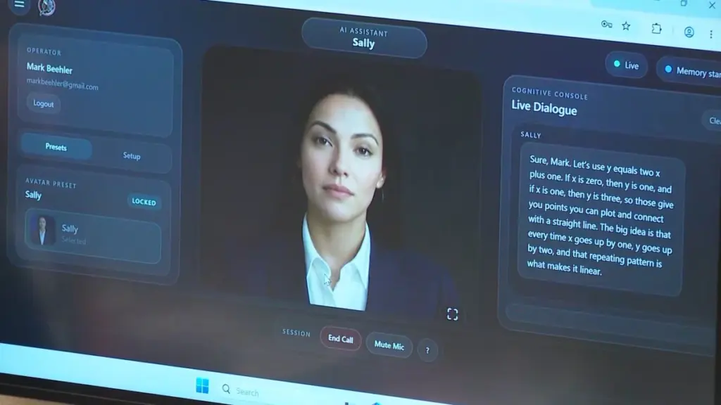 L’assistente virtuale Sally creata da Realbotix per progetti educativi