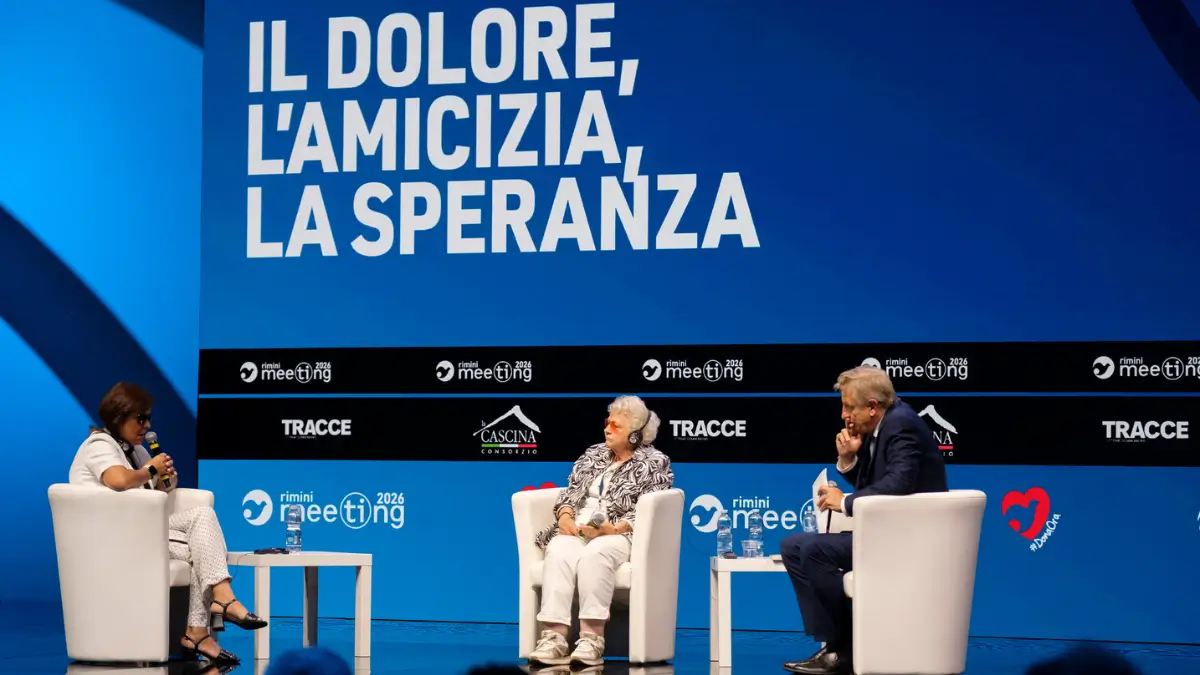 Roseline Hamel, sorella di padre Jacques Hamel; Nassera Kermiche, madre di uno degli attentatori. Introduce Bernhard Scholz, presidente Fondazione Meeting per l&rsquo;amicizia fra i popoli ETS