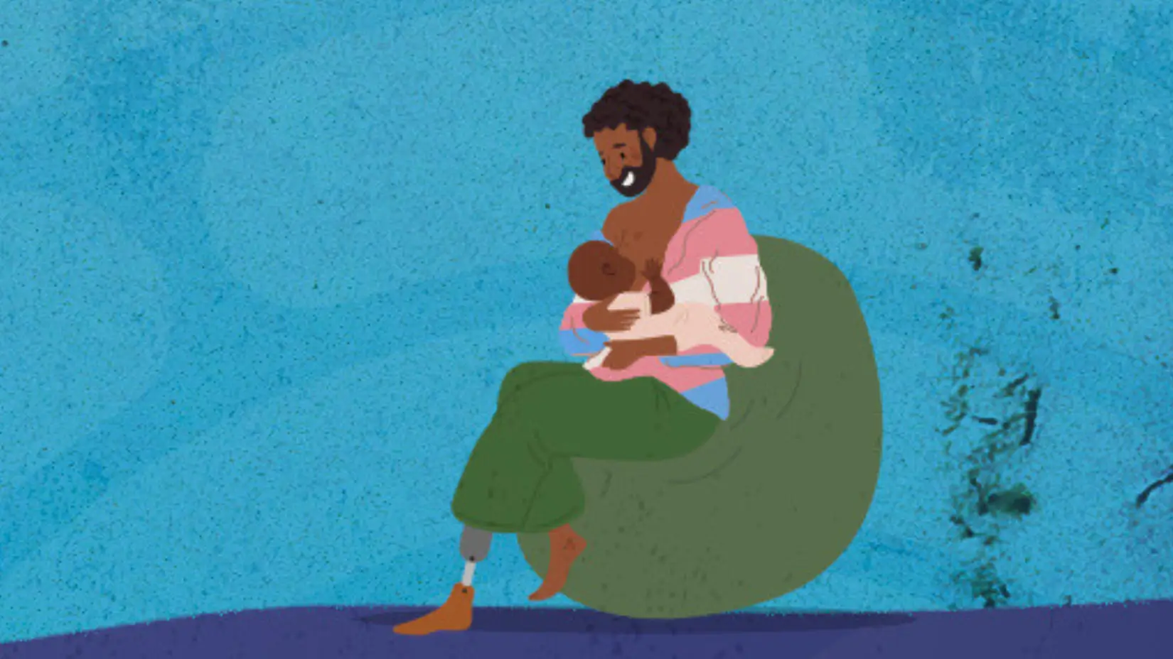 Particolare dell’invito al Queer Milk di Edimburgo, “un gruppo di supporto per genitori LGBTQ+ dai 16 anni in su che allattano al seno, con allattamento al petto o con latte materno”