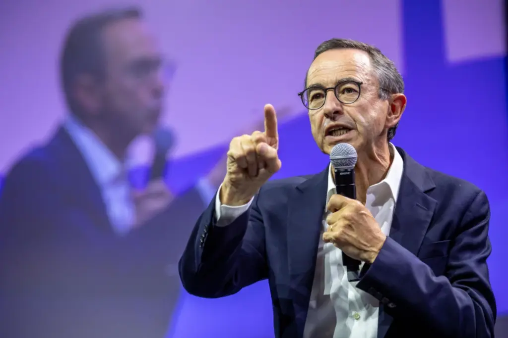 Bruno Retailleau, leader dei Républicains (foto Ansa)