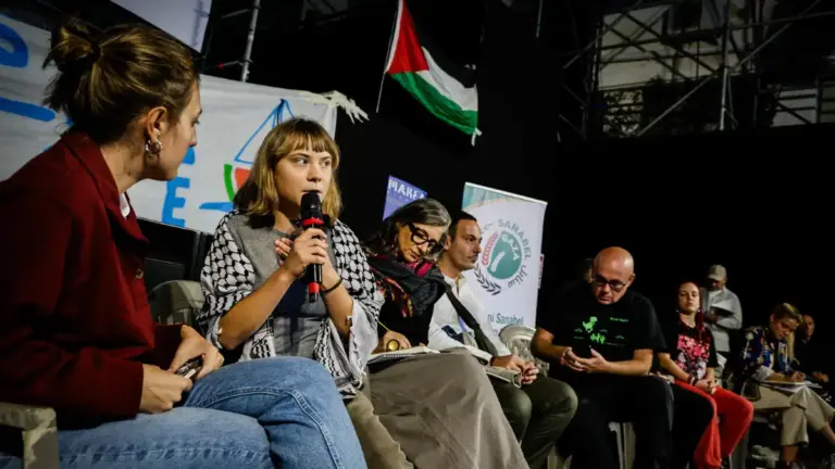 Greta Thunberg e Francesca Albanese al Festival Marea Village. Napoli 10 Ottobre 2026